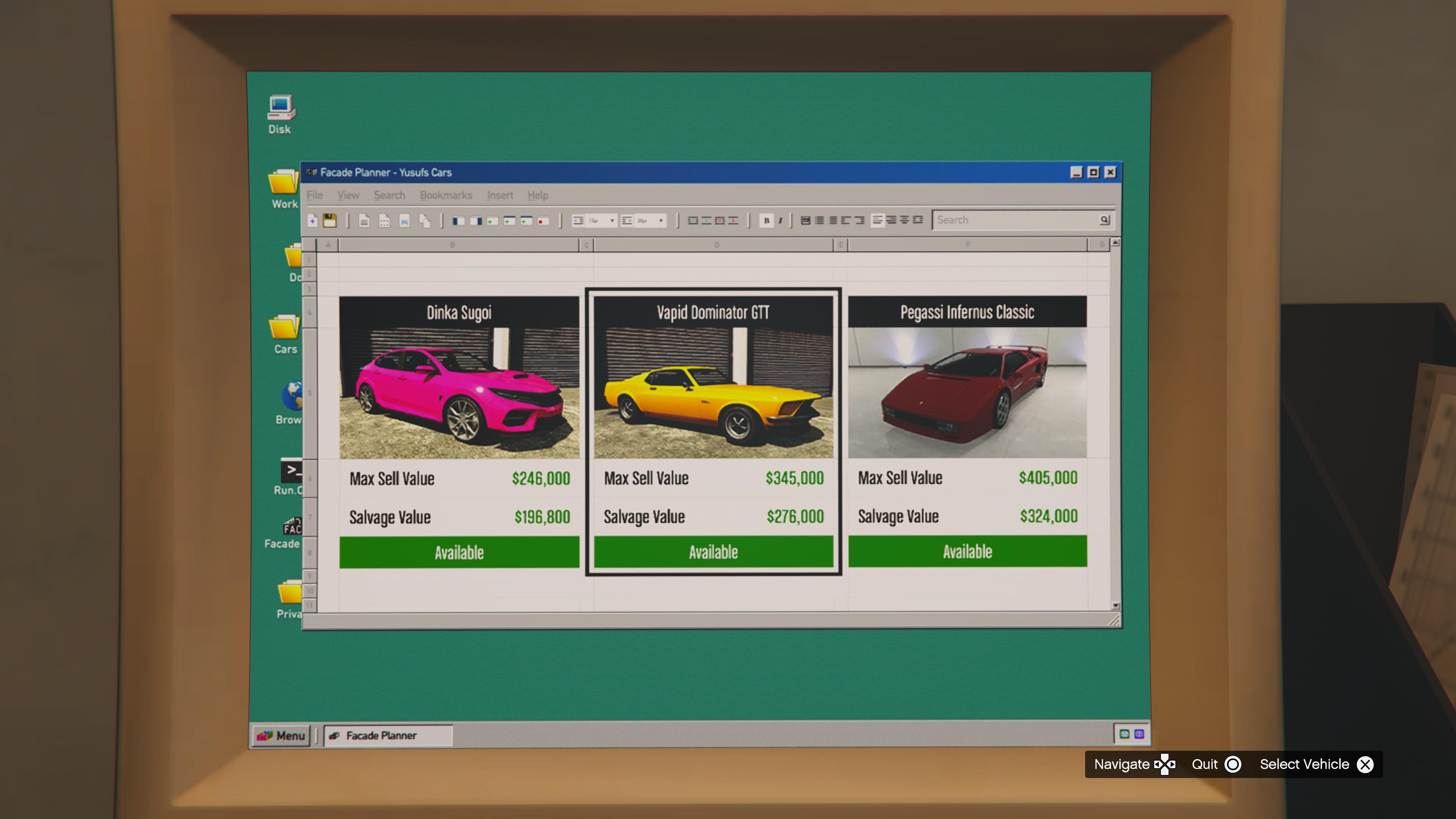 차량 폐차장 강탈 이동 수단.