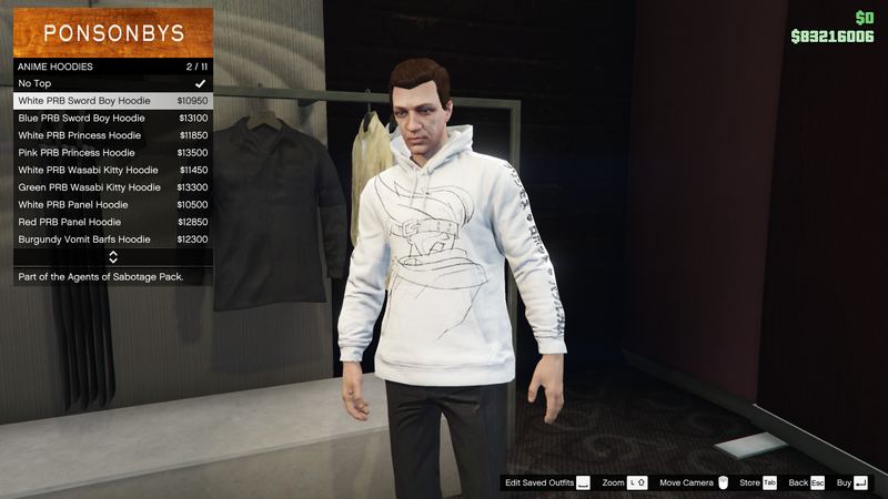 파일:AgentsofSabotage-GTAOe-MaleTops-AnimeHoodies1-WhitePRBSwordBoyHoodie.png