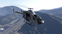 Grand Theft Auto Online의 The Gangbanger Robbery 습격 준비 작업 중 Weazel News 헬리콥터.