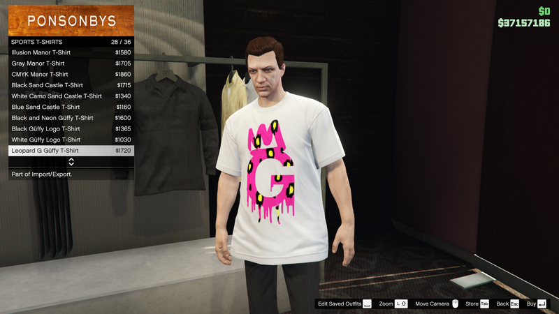파일:ImportExport-GTAO-MaleTops-SportsTShirts18-LeopardGGüffyTShirt.png