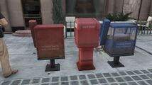 GTA V의 다양한 뉴스 가판대.