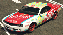 Grand Theft Auto V의 레드우드 건틀렛. (후측면 보기)