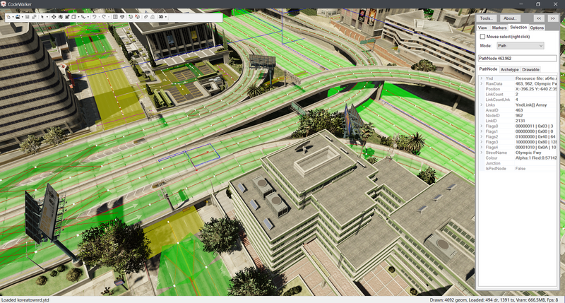 파일:CodeWalker-3DMapViewer-Paths.PNG
