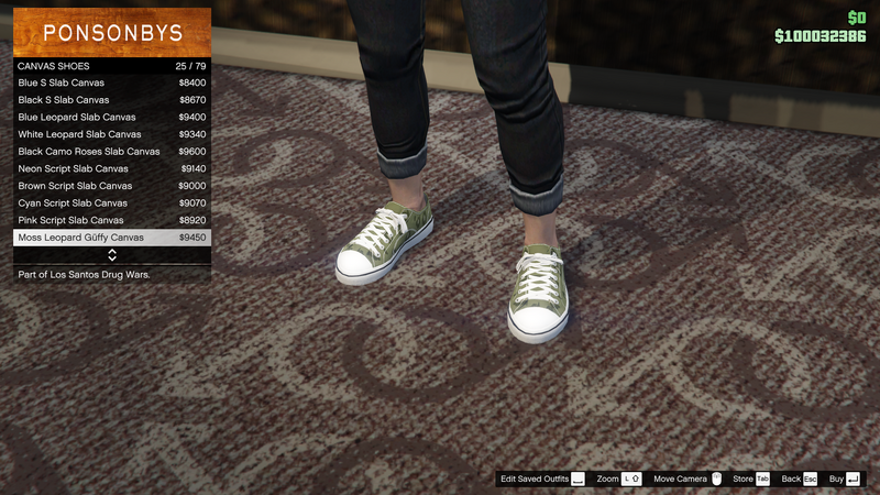 파일:LosSantosDrugWars-GTAOe-FemaleShoes-CanvasShoes24-MossLeopardGüffyCanvas.png