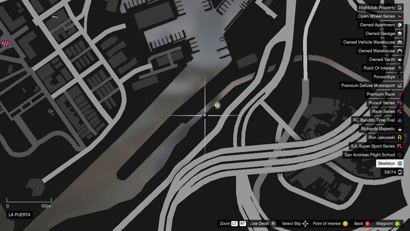 파일:BuriedStashes-GTAOe-SkeletonRandomEvent-03-LaPuertaStormDrain-Map.png