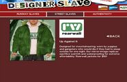 《GTA IV》의 Designer Slave 웹사이트(Street Slaves 섹션)에 노출된 가짜 Rearwall 광고.