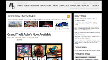 2013년 9월 GTA V 출시 직후 웹페이지 모습.
