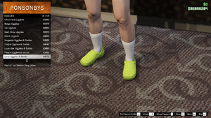 LosSantosDrugWars-GTAOe-FemaleShoes-Ugglies100-LimeUgglies&Socks.png