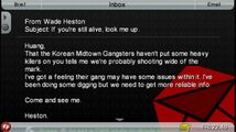 인더스트리얼 창고에서 만나자는 Heston의 이메일.