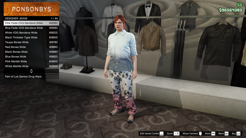 파일:LosSantosDrugWars-GTAOe-FemalePants-DesignerJeans1-PinkFadeVDGBandanaWide.png