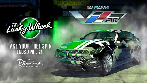 럭키 휠 상품 광고.