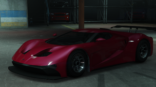 차량 판매 임무에 등장하는 J0K3R FMJ, GTA 온라인. (후면 쿼터 뷰)