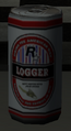 Grand Theft Auto IV의 흰색 Logger Beer 캔.