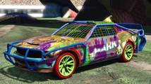 Sprunk 도색이 된 Nightmare Dominator. (후측면 보기)