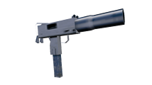 잉그램 Mac 10 오리지널 PlayStation 2 모델을 사용한 재현.