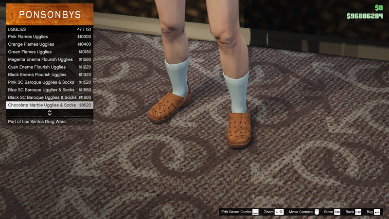 파일:LosSantosDrugWars-GTAOe-FemaleShoes-Ugglies46-ChocolateMarbleUgglies&Socks.png