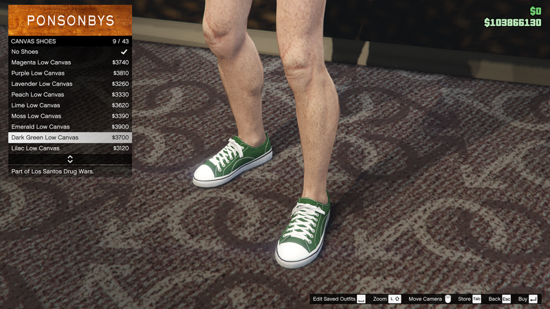 파일:LosSantosDrugWars-GTAOe-MaleShoes-CanvasShoes36-DarkGreenLowCanvas.png