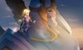 갈리오와 럭스 "살과 돌" 일러스트 2 (Riot 고용 아티스트 Yuka Soemy)