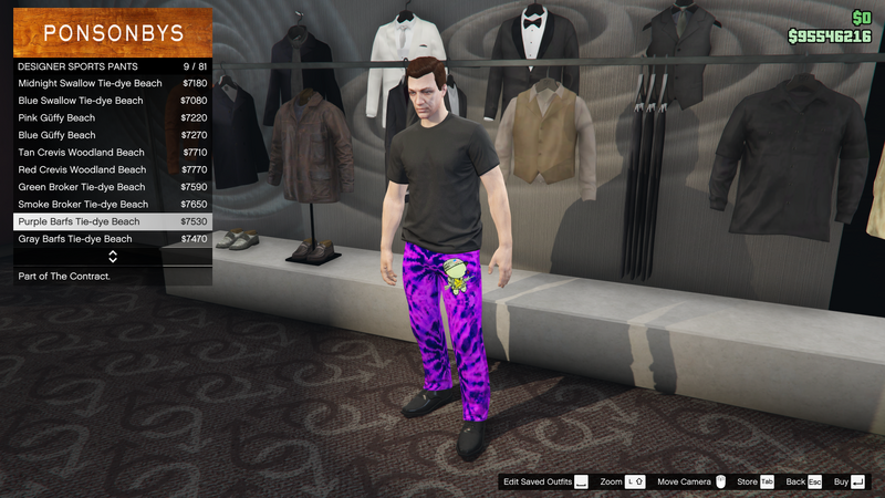 파일:TheContract-GTAOe-MalePants-DesignerSportsPants9-PurpleBarfsTiedyeBeach.png