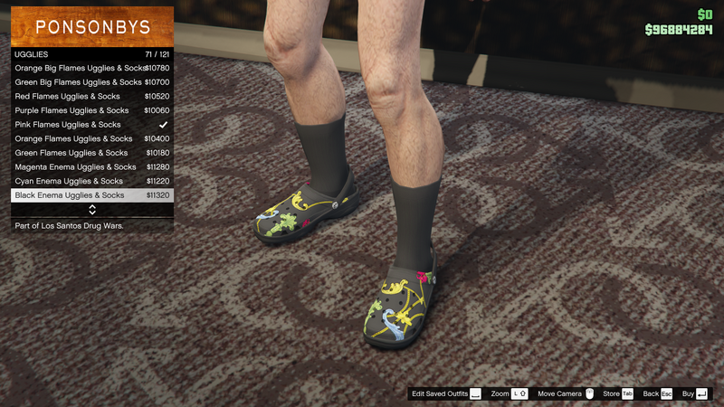 파일:LosSantosDrugWars-GTAOe-MaleShoes-Ugglies70-BlackEnemaUgglies&Socks.png