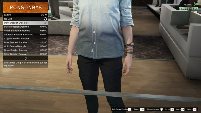 파일:LosSantosDrugWars-GTAOe-FemaleAccessories-Cuffs1-DarkBraceletEnsemble.png