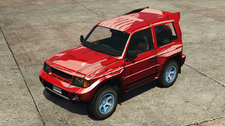 "툰드" 도색이 게임 내에서 복원된 모습. (후면 쿼터 뷰)