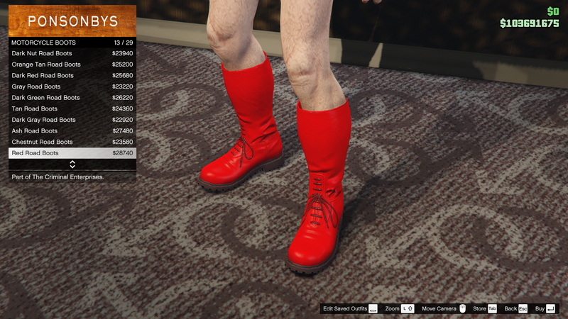 파일:TheCriminalEnterprises-GTAOe-MaleShoes-MotorcycleBoots12-RedRoadBoots.png