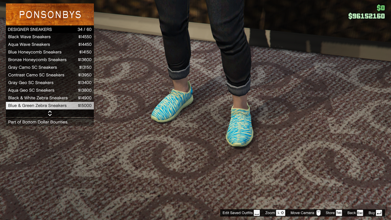 파일:BottomDollarBounties-GTAOe-FemaleShoes-DesignerSneakers33-Blue&GreenZebraSneakers.png