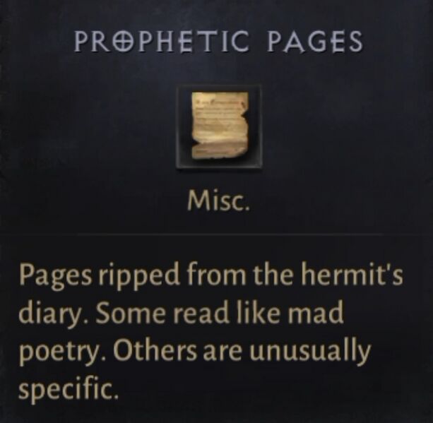 파일:Prophetic Pages DItem.jpg
