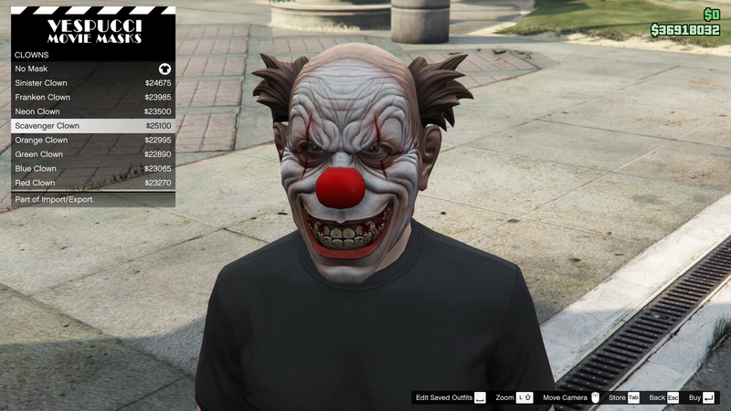 파일:ImportExport-GTAO-MaleMasks-Clowns4-ScavengerClown.png