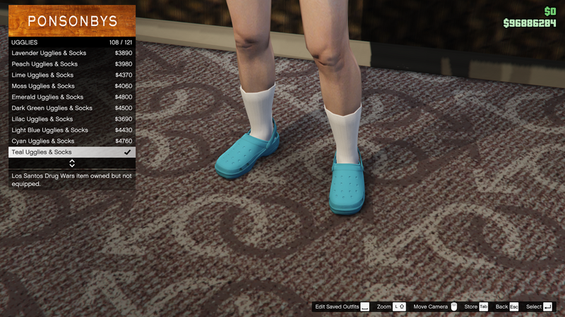 파일:LosSantosDrugWars-GTAOe-FemaleShoes-Ugglies107-TealUgglies&Socks.png