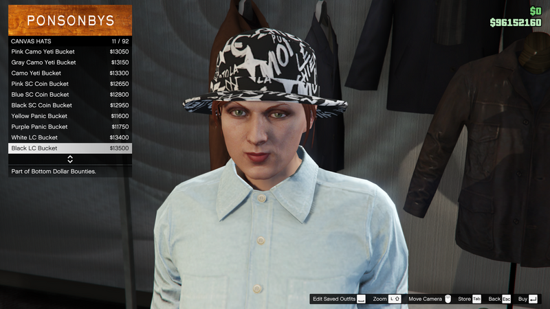 파일:BottomDollarBounties-GTAOe-FemaleHats-CanvasHats10-BlackLCBucket.png