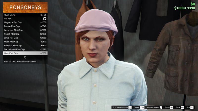 파일:TheCriminalEnterprises-GTAOe-FemaleHats-FlatCaps9-LilacFlatCap.png