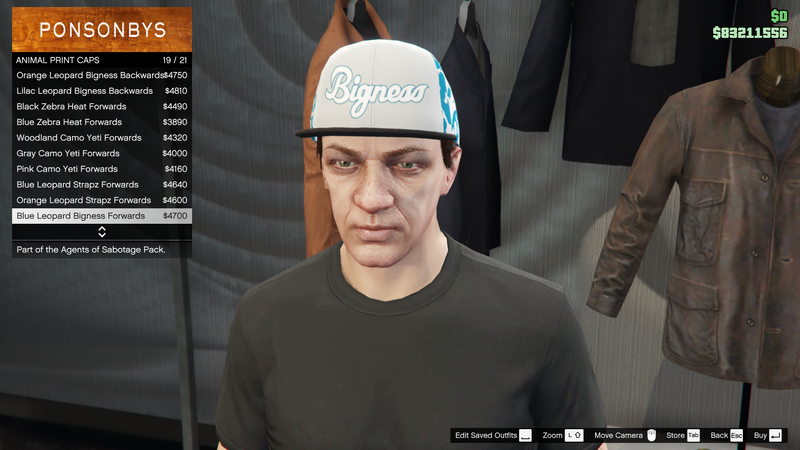 파일:AgentsofSabotage-GTAOe-MaleHats-AnimalPrintCaps18-BlueLeopardBignessForwards.png