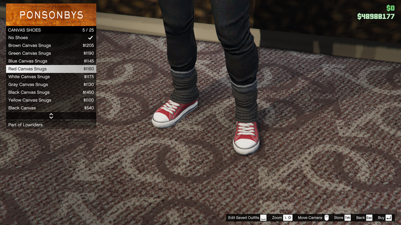 파일:Lowriders-GTAO-FemaleShoes-CanvasShoes4-RedCanvasSnugs.png