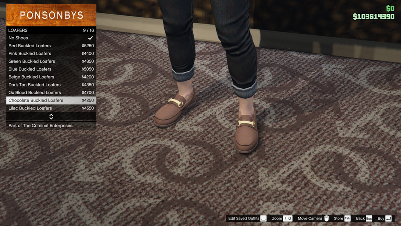 파일:TheCriminalEnterprises-GTAOe-FemaleShoes-Loafers8-ChocolateBuckledLoafers.png