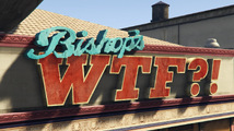 Bishop's WTF?! 간판.