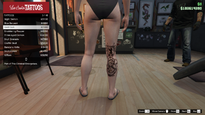 TheCriminalEnterprises-GTAOe-FemaleTattoos-RightLeg3-GoldGun.png