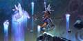 별을 바라보는 자 "레전드 오브 룬테라" 일러스트 (Riot 계약 작가 Sixmorevodka Studio)