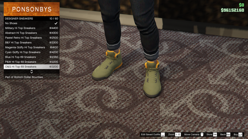 파일:BottomDollarBounties-GTAOe-FemaleShoes-DesignerSneakers9-O&GHiTop69Sneakers.png