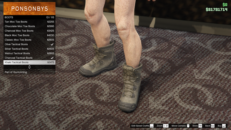 파일:Gunrunning-GTAO-MaleShoes-Boots5-KhakiTacticalBoots.png
