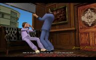 켄은 토미가 깨웠다는 사실을 알고 바지를 갈아입어야겠다고 말합니다.