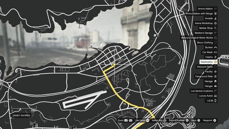 파일:NightclubManagement-GTAOee-DeliverVIP-DropoffLocation-SandyShoresMedicalCenter-Map.jpg