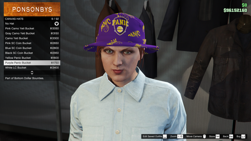 파일:BottomDollarBounties-GTAOe-FemaleHats-CanvasHats8-PurplePanicBucket.png