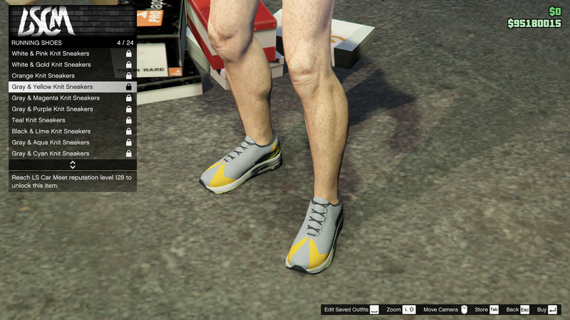 파일:LosSantosTuners-GTAO-MaleShoes-RunningShoes4-Gray&YellowKnitSneakers.png