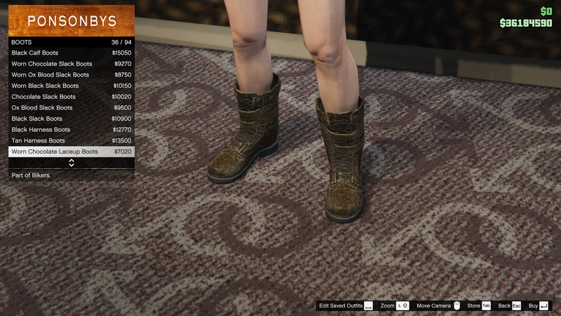 파일:Bikers-GTAO-FemaleShoes-Boots12-WornChocolateLaceupBoots.png