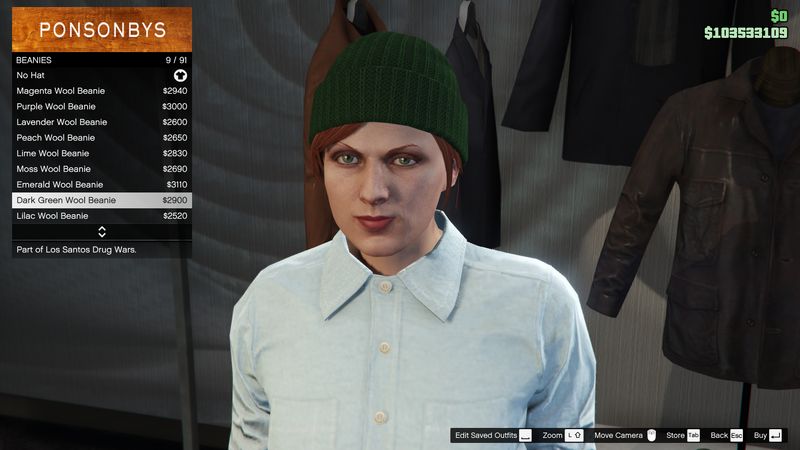 파일:LosSantosDrugWars-GTAOe-FemaleHats-Beanies8-DarkGreenWoolBeanie.png