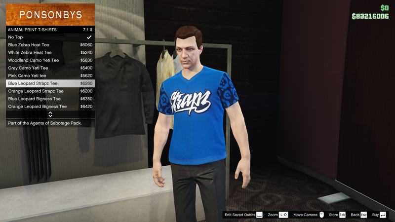 파일:AgentsofSabotage-GTAOe-MaleTops-AnimalPrintTShirts6-BlueLeopardStrapzTee.png