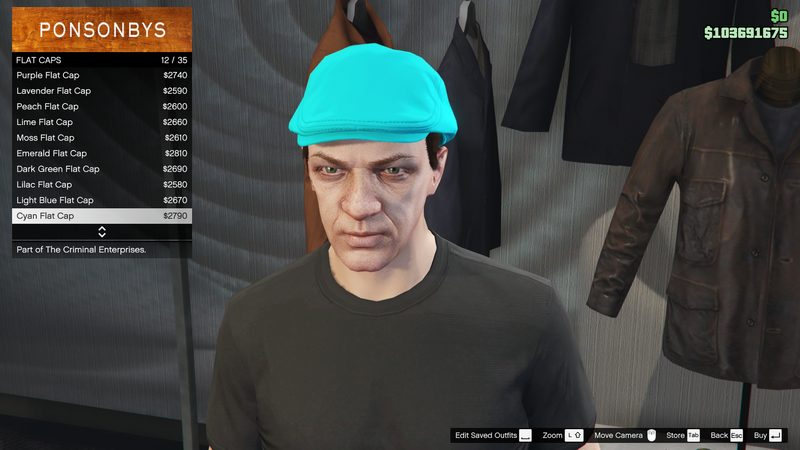 파일:TheCriminalEnterprises-GTAOe-MaleHats-FlatCaps11-CyanFlatCap.png