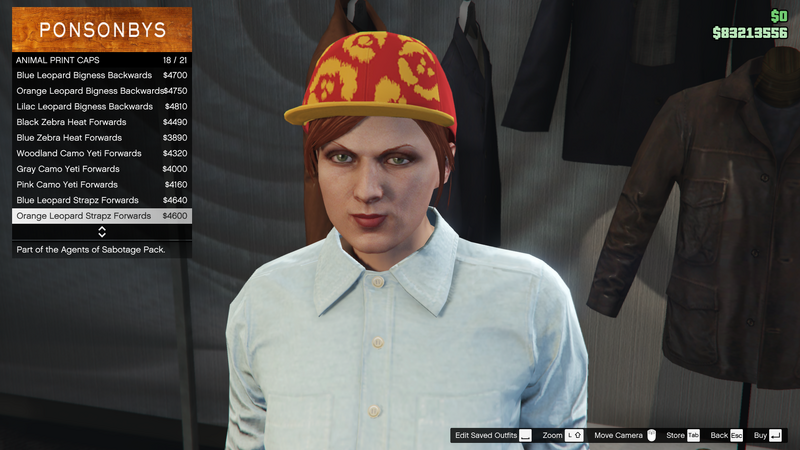 파일:AgentsofSabotage-GTAOe-FemaleHats-AnimalPrintCaps17-OrangeLeopardStrapzForwards.png
